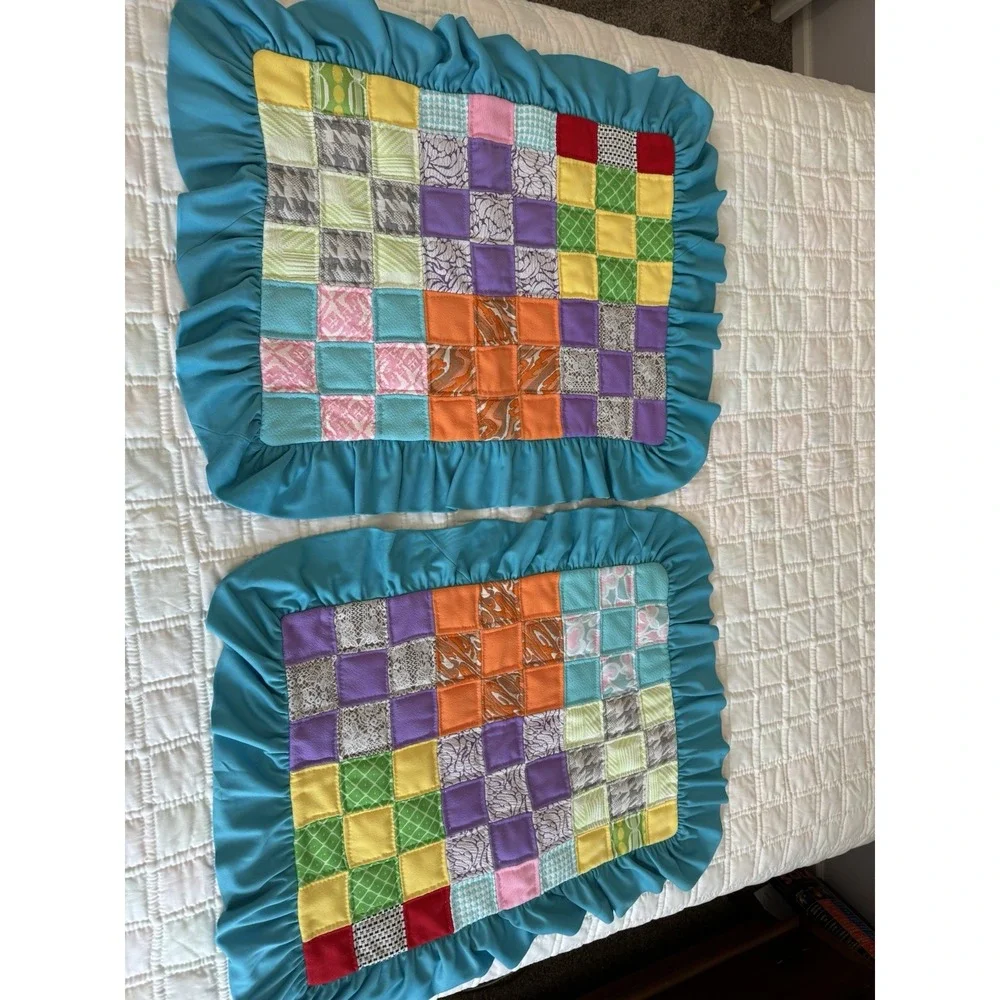 Vintage Quilt Polyester Patchwork 83 X 90